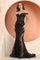 Prom Dresses Long Formal Glitter Print Mermaid Prom Dress Black