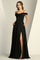 Prom Dresses A Line Long Formal Lace Prom Dress Black