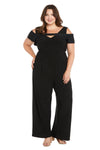 Jumpsuit Long Formal Jumpsuit Plus Size  Black