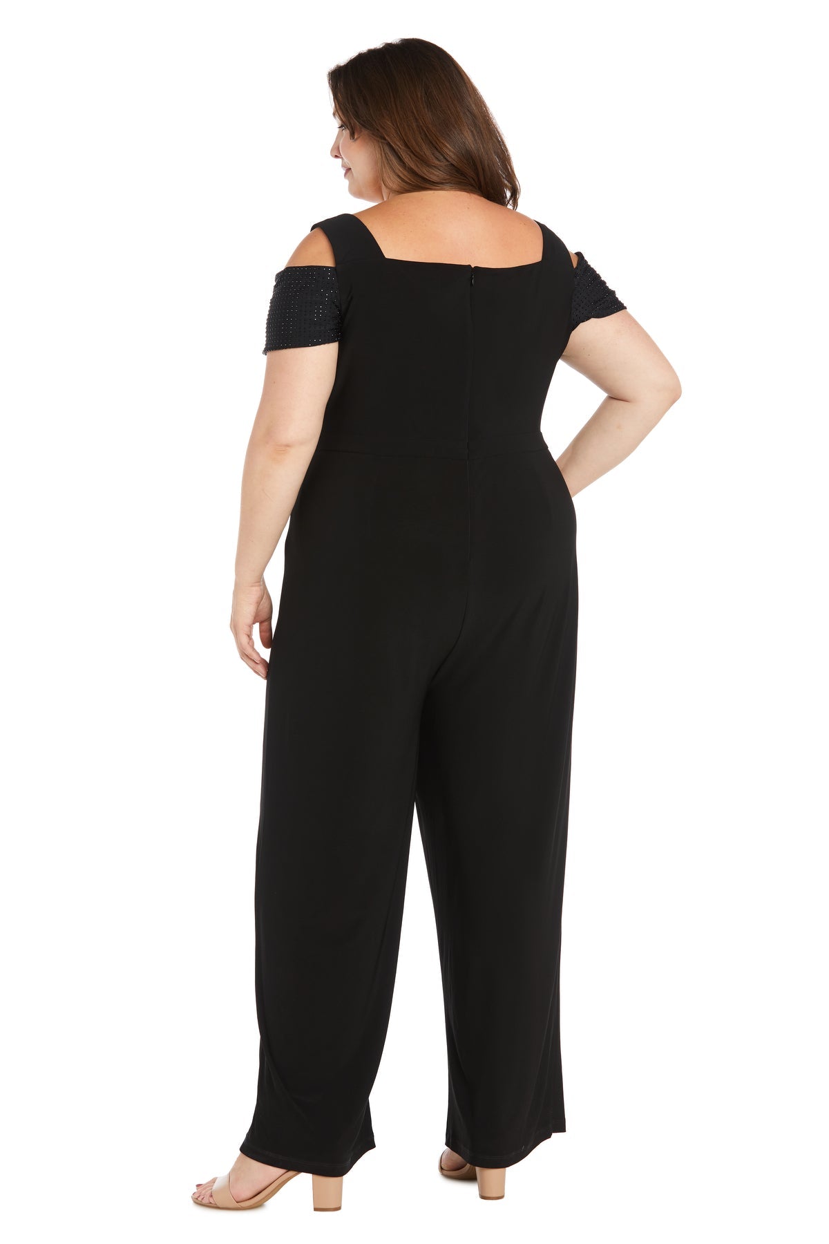 Jumpsuit Long Formal Jumpsuit Plus Size  Black