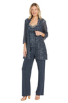 Pant Suit Long Lace Sequin Pantsuit Coal