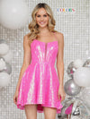 Cocktail Dresses Cocktail Short Sequins Dress Pink