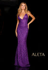 Prom Dresses Fitted Formal Long Prom Dress Candy Purple