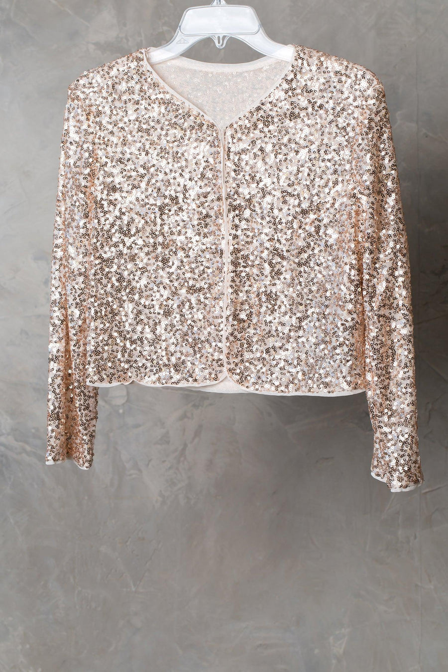 Rose Gold 1 Formal Sequins Bolero Evening Jacket Sale