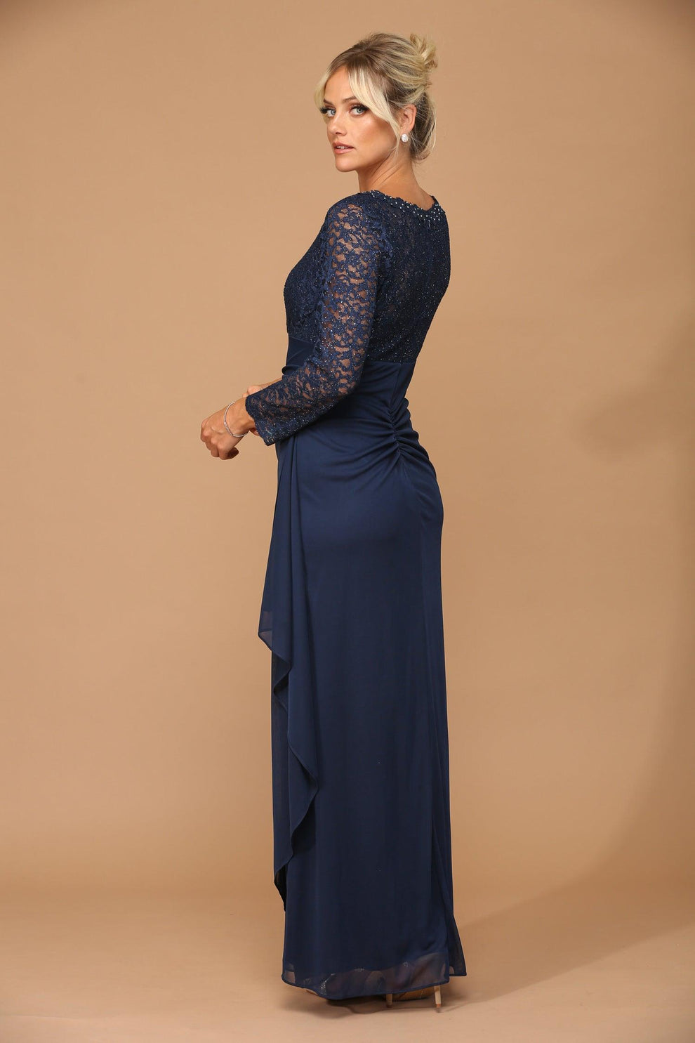 Long Sleeve Formal Mother of the Bride Evening Gown Sale