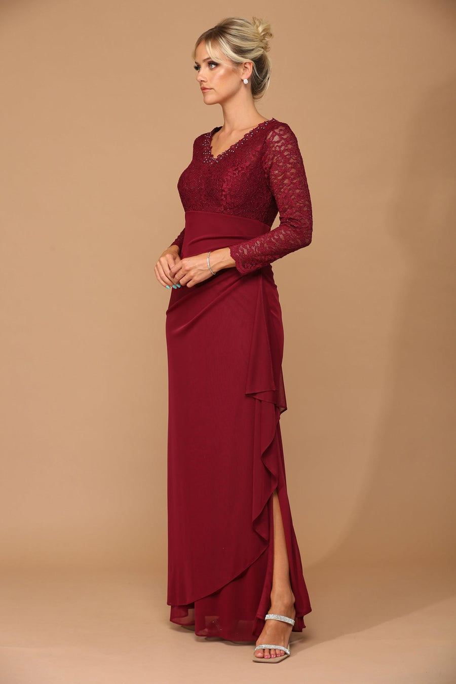 Long Sleeve Formal Mother of the Bride Evening Gown Sale