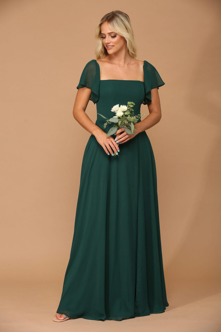 Long Formal Bridesmaids Chiffon Evening Gown Sale