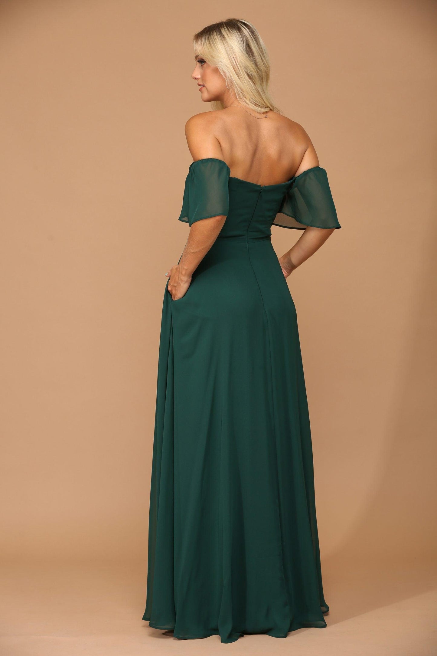 Long Formal Bridesmaids Chiffon Evening Gown Sale