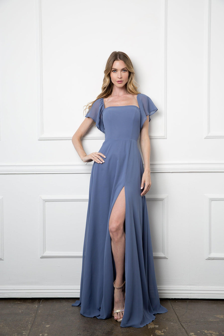 Long Formal Bridesmaids Chiffon Evening Gown Sale