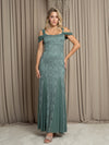 Formal Dresses Long Fitted Lace Formal Dress Eucalyptus