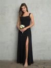 Formal Dresses Long Slit Prom Formal Dress Black