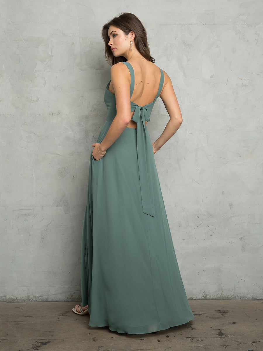 Formal Dresses Long Slit Prom Formal Dress Eucalyptus