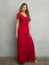 Mother of the Bride Dresses Sequin Long Lace Mother of the Bride Dress Red