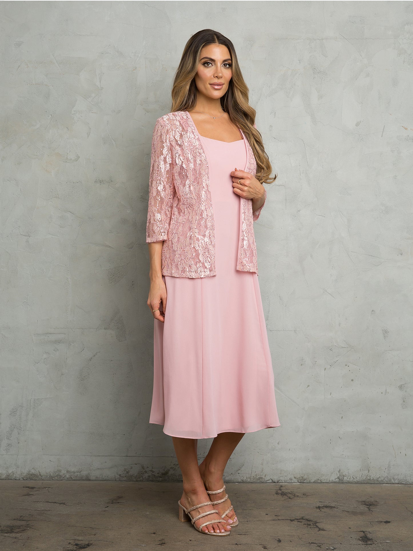 Mother of the Bride Dresses Short Mini Lace Jacket mothe of the Bride Dress Dusty Rose