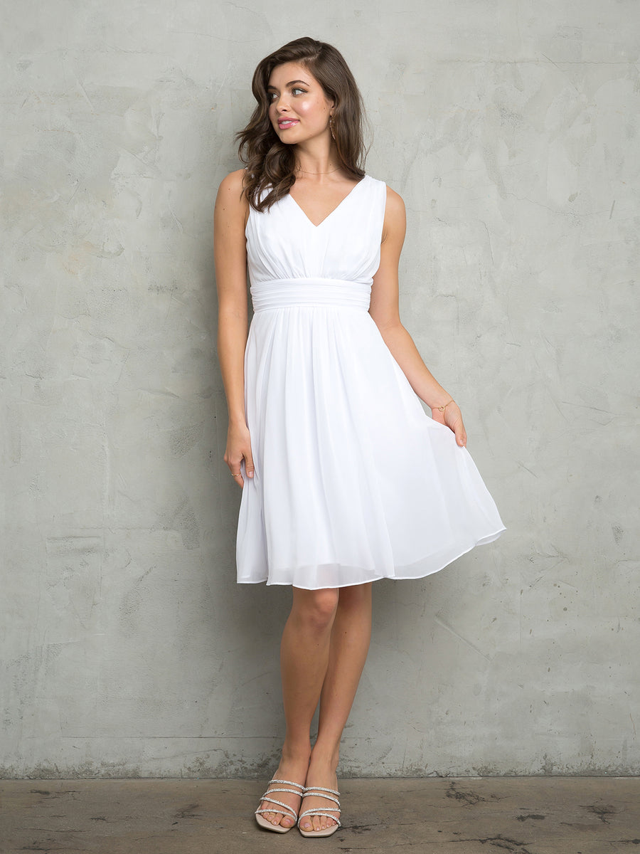 Wedding Dresses A Line Short Wedding Dress White