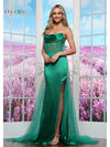 Prom Dresses Formal Fitted Evening Long Prom Dress Kelly Green