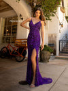 Prom Dresses Formal Long Prom Fitted Dress Purple