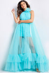 Formal Dresses Tulle Long Maxi Formal Dress Turquoise