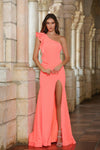 Prom Dresses Formal Ruffle Trimmed Prom Long Dress Mango