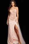 Formal Dresses Fitted Long Formal Dress Blush