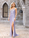 Prom Dresses Long Asymmetrical High Slit Prom Dress Lilac