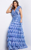 Formal Dresses Pleated Long Formal Dress Print