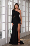 Prom Dresses Prom Long Slit Dress Black