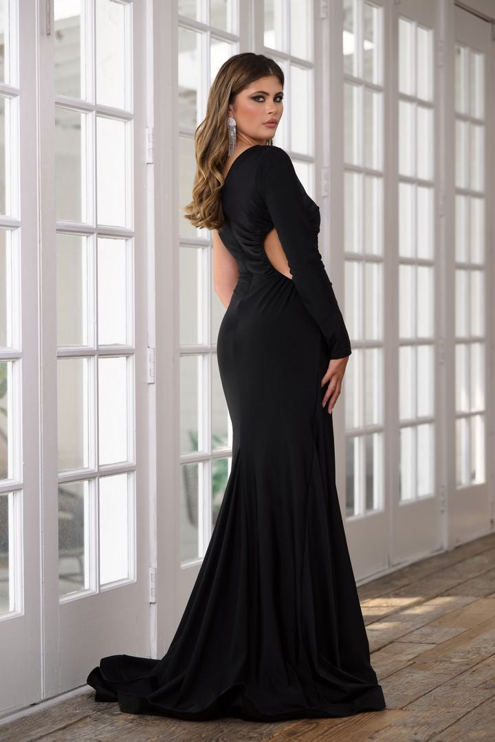 Prom Dresses Prom Long Slit Dress Black