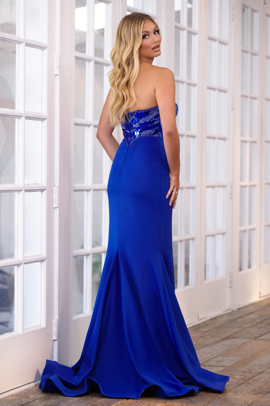 Prom Dresses Long Fitted Evening Prom Dress Royal