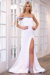 Prom Dresses Prom Long Formal Slit Dress White