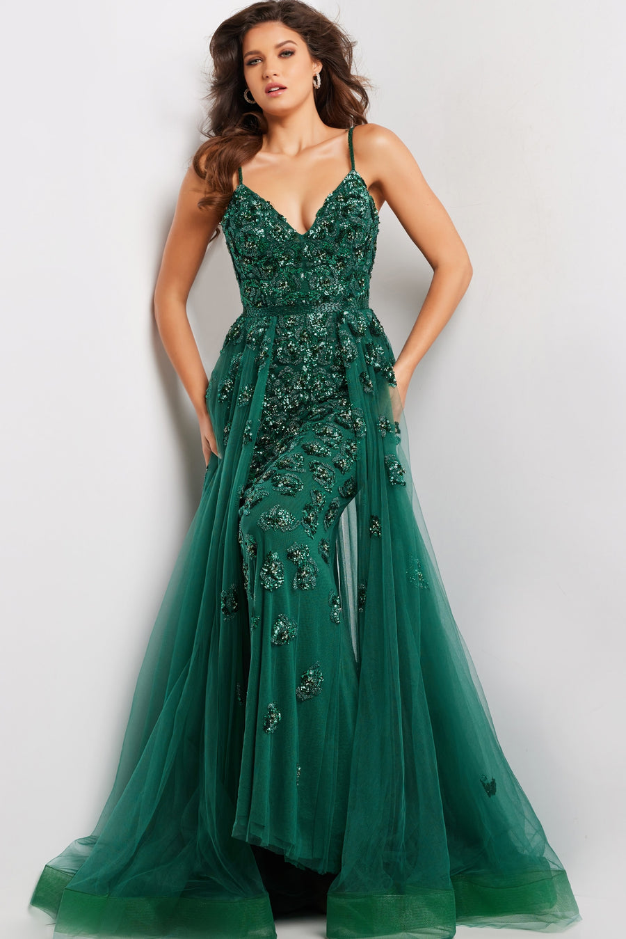 Long Prom Formal Dress Emerald/Emerald