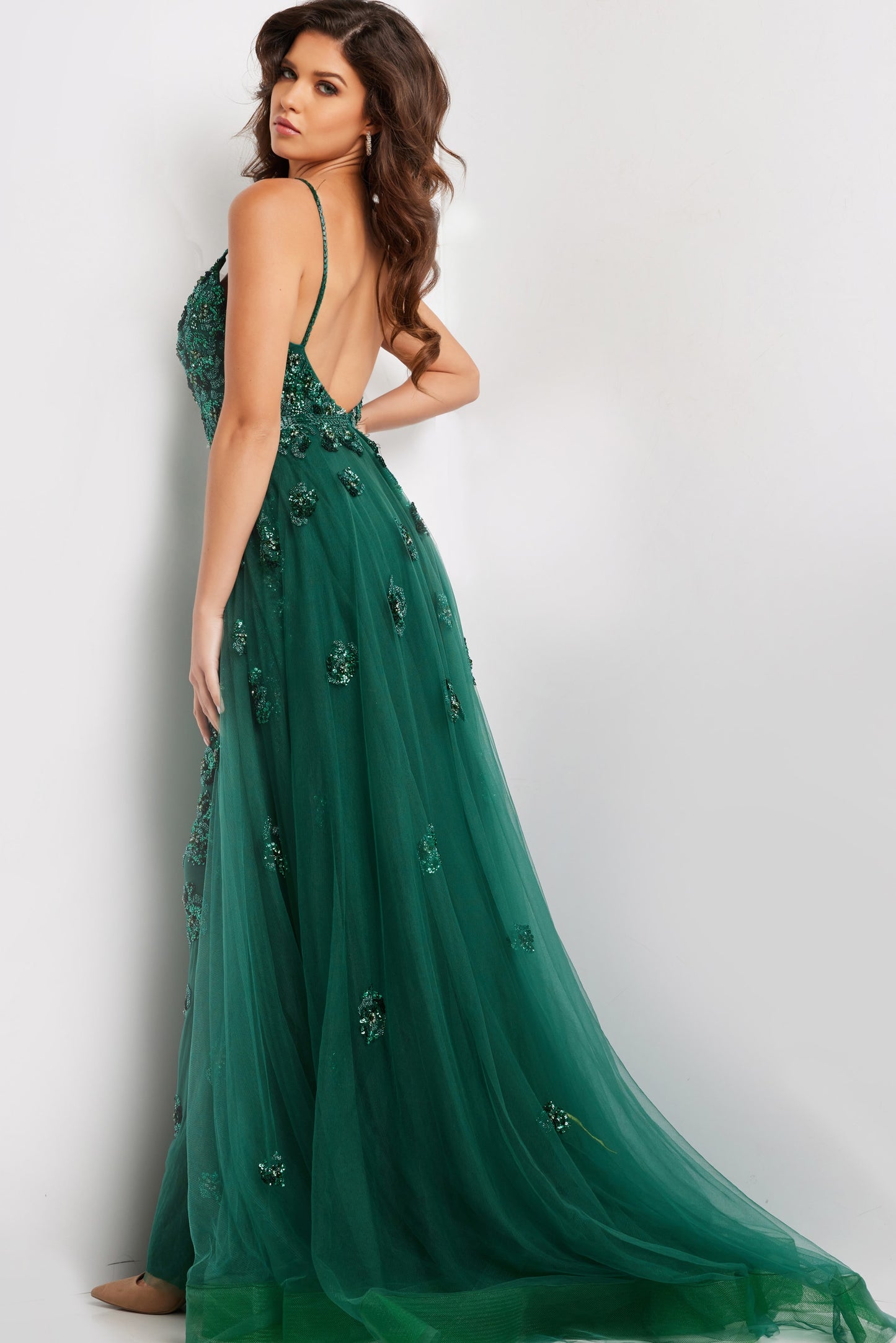 Long Prom Formal Dress Emerald/Emerald