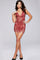 Cocktail Dresses Short Sequin Beaded Sleeveless Cocktail Dress Red