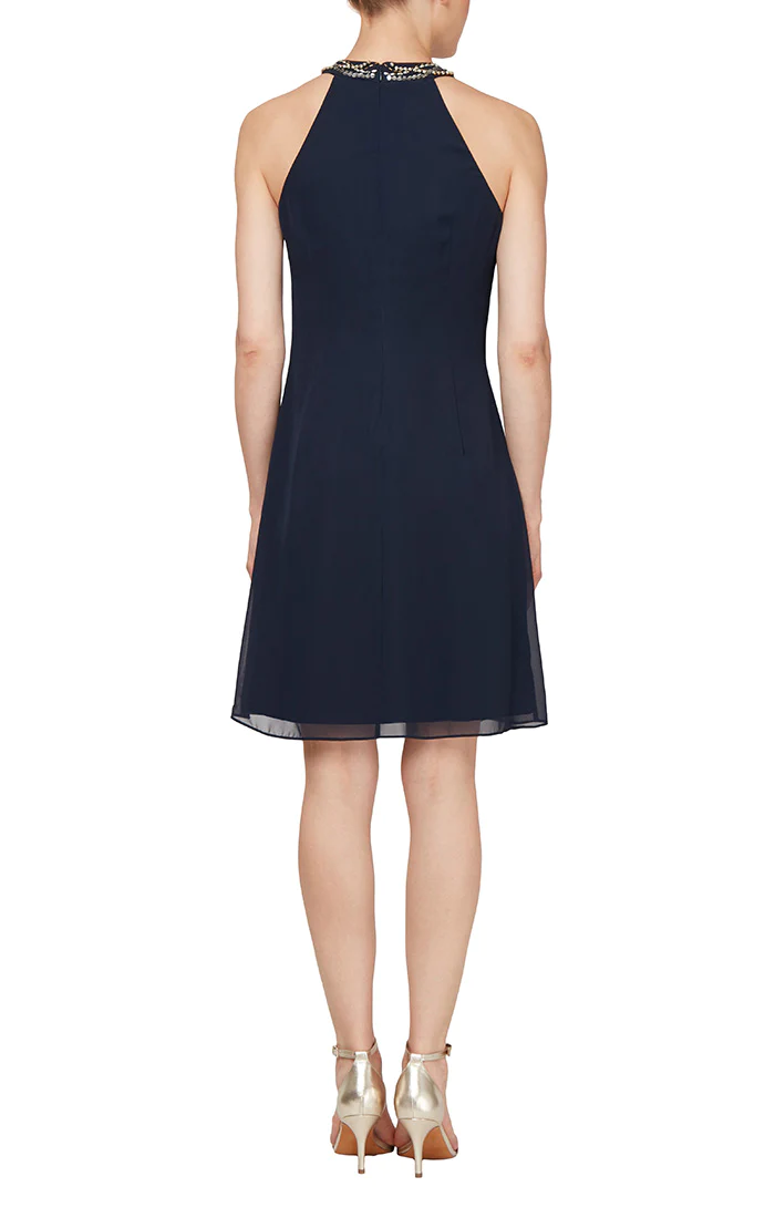 Cocktail Dresses Short Petite Cocktail Dress Navy