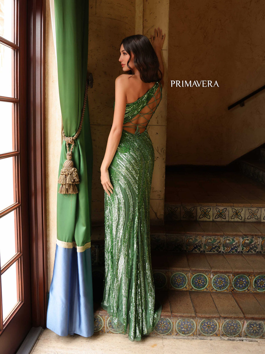 Prom Dresses Long Sequin Fitted Formal Prom Dress Sage Green