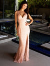 Prom Dresses Formal Prom Sequin Long Dress Blush