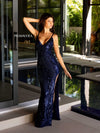 Prom Dresses Prom Formal Sequins Long Dress Midnight