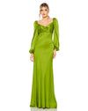 Formal Dresses Formal Prom Long Sleeve Dress Apple Green