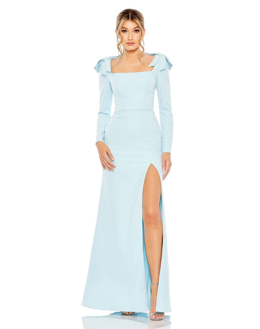 Formal Dresses Long Sleeve Formal Evening Dress Powder Blue