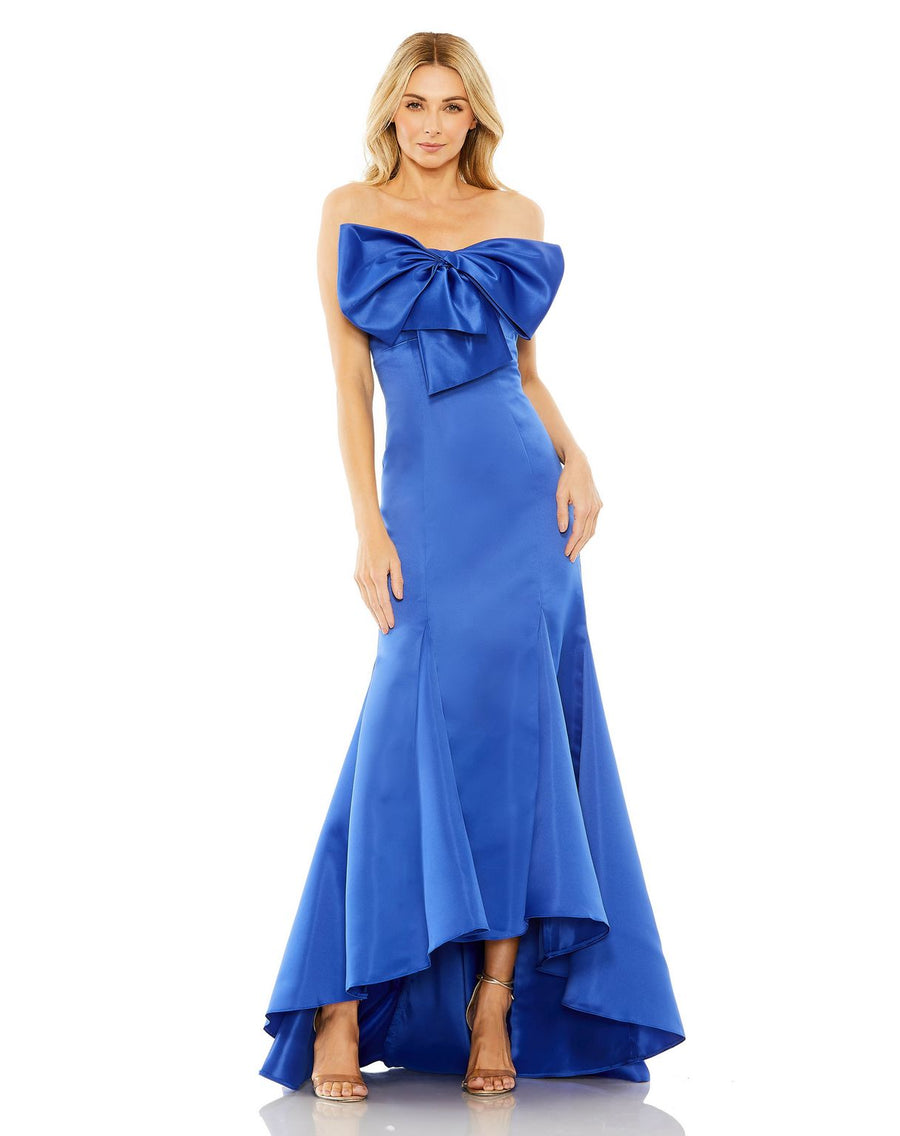 Prom Dresses High Low Strapless Mermaid Prom Dress Cobalt