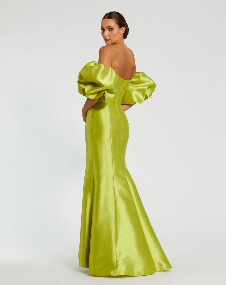 Prom Dresses Long Off Shoulder Prom Formal Dress Chartreuse