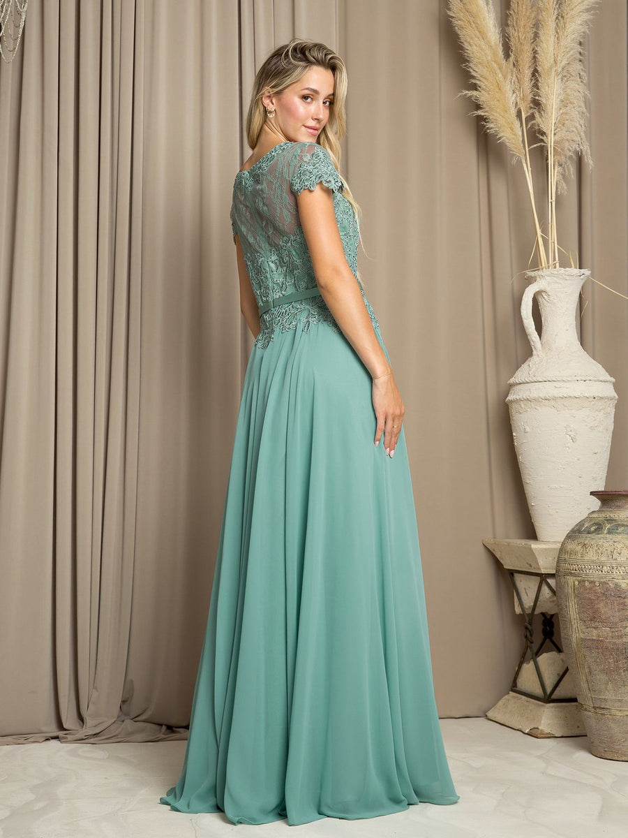 Mother of the Bride Dresses Long Mother of the Bride Beaded Chiffon Formal Gown Sage