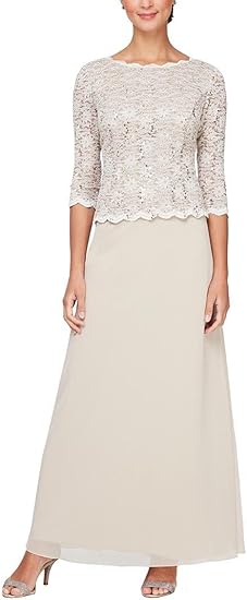 Alex Evenings AE112318 Mother of the Bride Long Dress