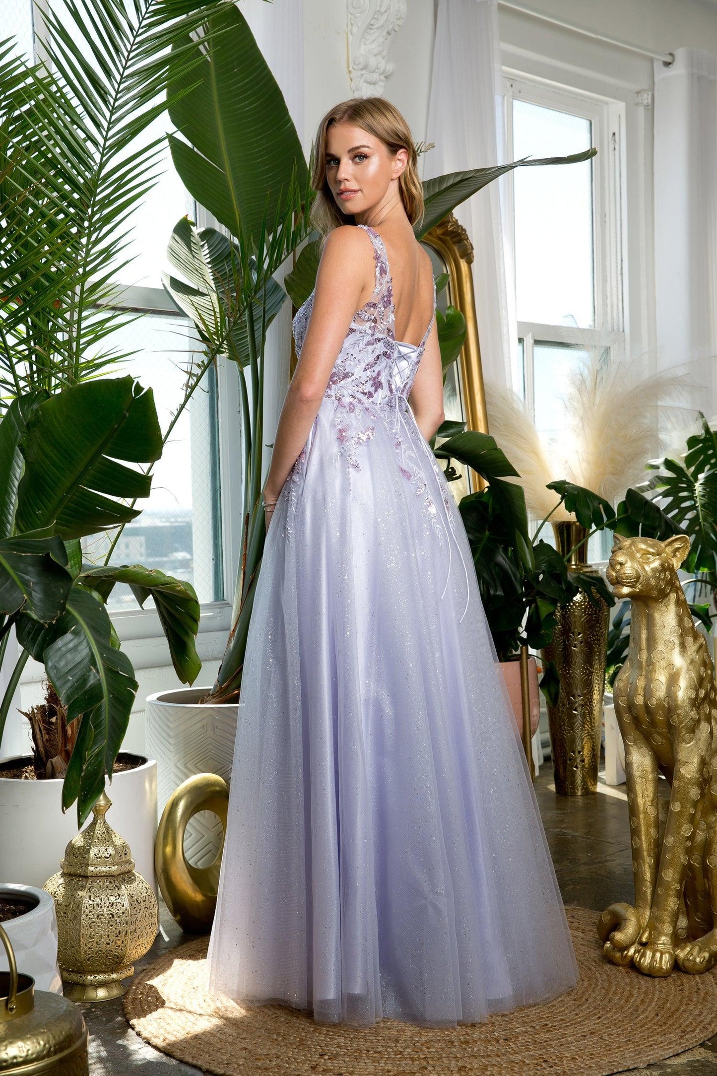 Prom Dresses Long Sleeveless Formal Prom Dress Lilac