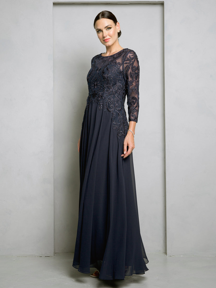 Mother of the Bride Dresses Long Lace Mother of the Bride Dress Navy