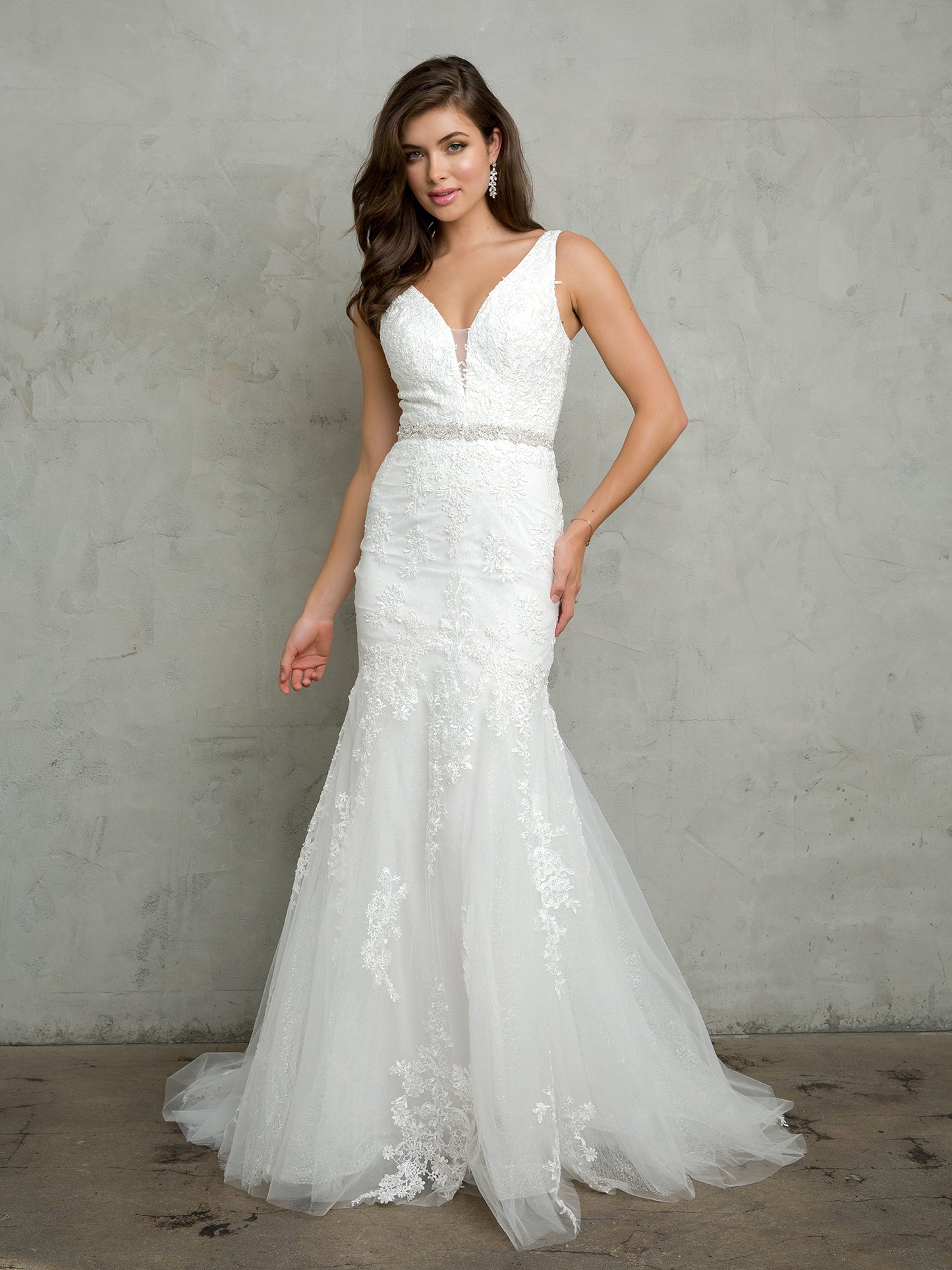 Wedding Dresses Long Lace Wedding Dress Off White