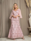 Mother of the Bride Dresses Long Formal Sequin Mother of the Bride Dress Dusty Rose