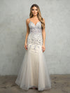 Prom Dresses Long Fitted Formal Prom Dress Platinum