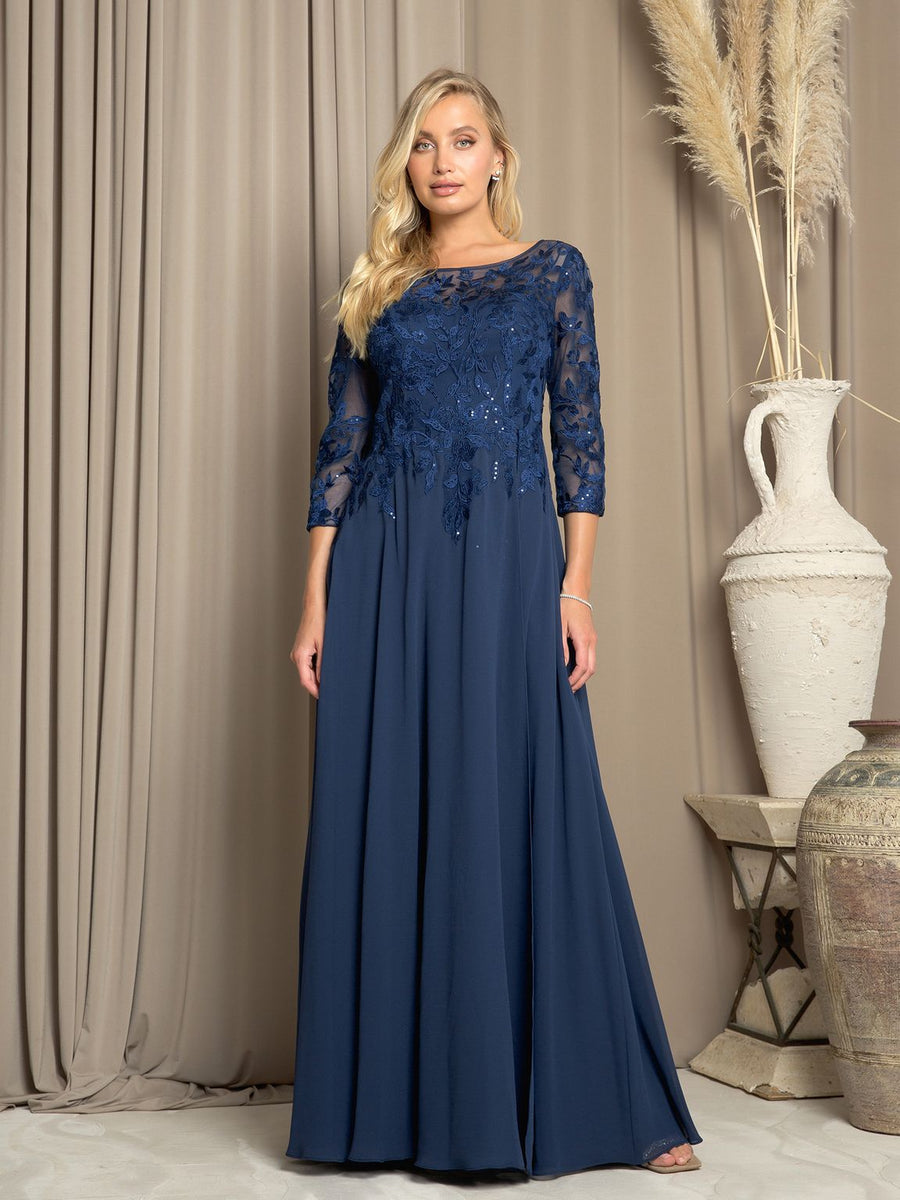 Mother of the Bride Dresses Long A Line Mother of the Bride Dress Navy