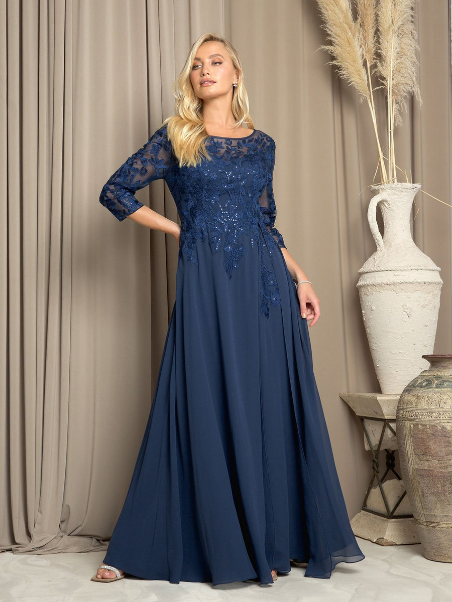 Mother of the Bride Dresses Long A Line Mother of the Bride Dress Navy